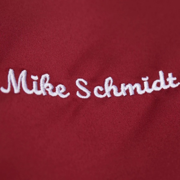 Men's Mike Schmidt Burgundy Philadelphia Phillies Legends Collection NWT - Picture 5 of 8